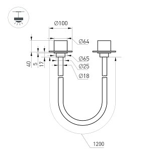 Светильник SP-TROPIC-BUILT-TRIMLESS-R18-L1200-18W Warm3000 (BK, 360 deg, 230V) (Arlight, IP20 Пластик, 3 года)