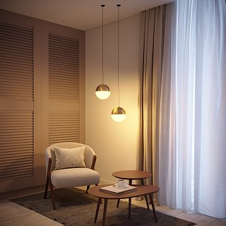 Светильник SP-EMISFERO-HANG-BUILT-R150-11W Warm3000 (GD, 170 deg, 230V) (Arlight, IP20 Металл, 3 года)