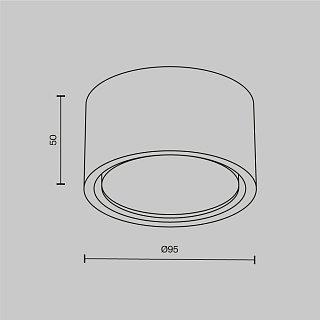 Потолочный светильник Conik gyps GX53 х 12Вт