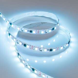Светодиодная лента SPI-5000-5060-60 12V Cx3 RGB (10mm, 14.4W/m, IP20) (Arlight, бегущий огонь)