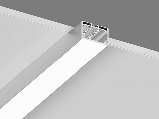 Подвесной/накладной алюминиевый профиль Design LED LS 4932, 2500 мм, анодированный, LS.4932