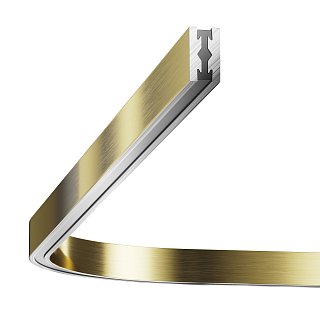 Радиусный коннектор для шинопровода Flarity латунь