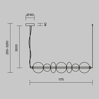 Подвесной светильник Futuro 3000К 40Вт
