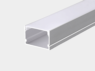 Профиль для светодиодной ленты алюминиевый накладной с рассеивателем (экраном), 2 м, SF-3020