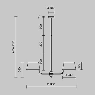 Подвесной светильник Modesto E14x6