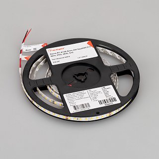 Светодиодная лента RT-A128-8mm 24V Day4000 (10 W/m, IP20, 5m) (Arlight, высок.эфф.150 лм/Вт)