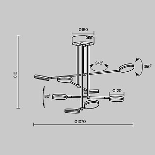 Подвесной светильник Fad 3000K 49Вт