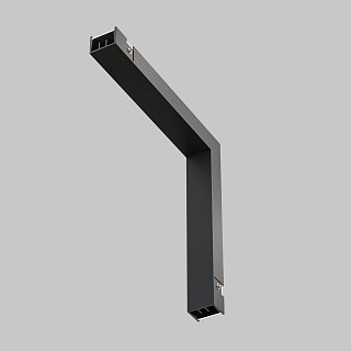 Коннектор питания угловой внутренний Basity, черный