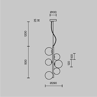 Подвесной светильник Dallas G9х6