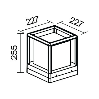 Ландшафтный светильник Trim E27x1 15Вт IP 65