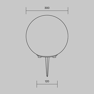 Ландшафтный светильник Erda E27х1 30Вт IP 54