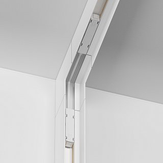 Коннектор угловой внутренний Gravity накладной белый