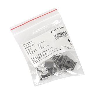 Комплект креплений (для профиля 15×06) 10 шт., ALM001MT