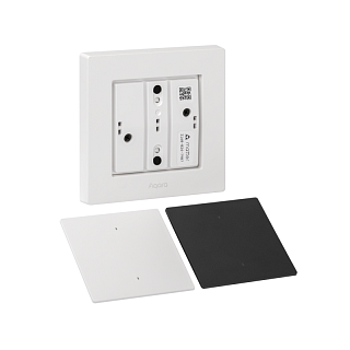 Умный настенный выключатель H2 (2 кнопки, 1 канал) | Aqara Light Switch H2 EU