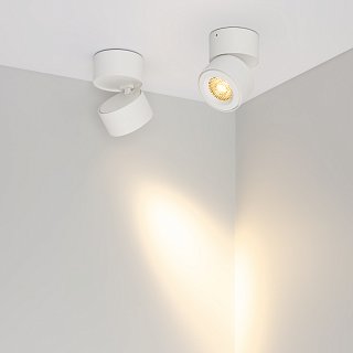 Светильник SP-POINT-SURFACE-R85-12W Warm3200-MIX (WH, 15 deg, 230V) (Arlight, IP20 Металл, 5 лет)