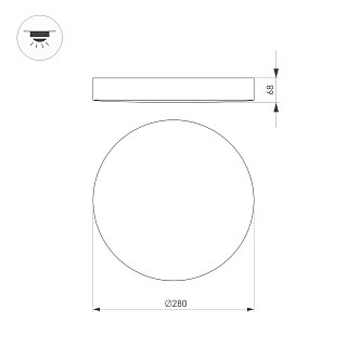 Светильник SP-FLOWER-R280-15W Warm3000 (WH, 110 deg, 230V) (Arlight, IP54 Пластик, 3 года)