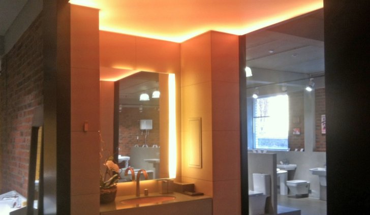 Применение светодиодной подсветки в санузле