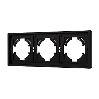 Рамка пластиковая FRM-TENDO-SFPL-3-BK (Arlight, -)