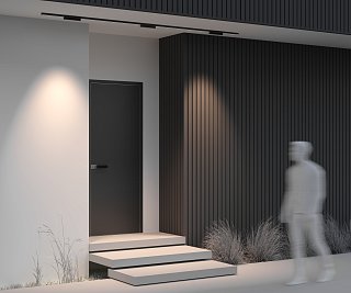 Уличный трековый светильник Points Exility IP 3000К 12Вт 36° черный