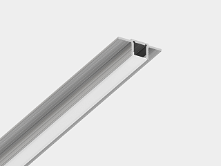 Встраиваемый в гипсокартон алюминиевый профиль Design LED без видимой рамки LG16, 2500 мм, анодированный, LG16-R