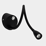Светильник настенный WL BED 3 Вт, черный с диммером, BQ004103-A-3-DIM-BL-WW