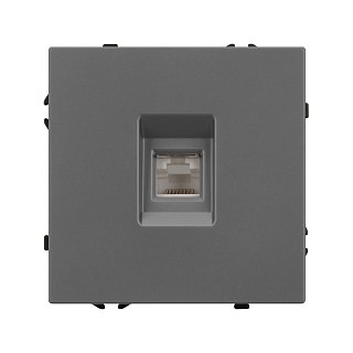 Механизм компьютерной розетки SCT-NOBE-MPC1-SFPL-GR (RJ-45, CAT6) (Arlight, -)