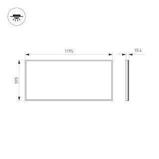 Панель IM-600x1200A-48W Day White (Arlight, IP40 Металл, 3 года)