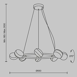 Подвесной светильник Mind 3000К 80Вт