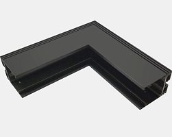 Коннектор угловой настенно-потолочный SY , Черный Муар , SY-601902-CN-BLMR-PCB
