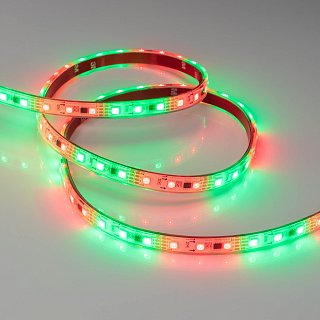 Светодиодная лента SPI-5000PGS-5060-60 12V Cx3 RGB-Auto (12mm, 13.2W/m, IP67) (Arlight, Закрытый, IP67)
