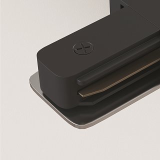 Коннектор Х-образный Unity встраиваемый черный