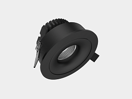 Светильник  встраиваемый , серия MINI COMBO, Черный, 8Вт, IP20, Теплый белый (3000К) , DL-MINI-0801-60-BL-8-WW