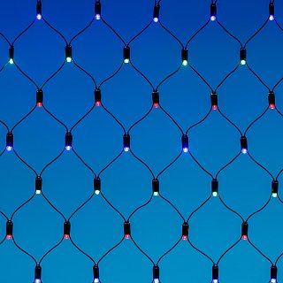 Светодиодная гирлянда ARD-NETLIGHT-CLASSIC-2500x2500-BLACK-432LED RGB (230V, 26W) (Ardecoled, IP65)