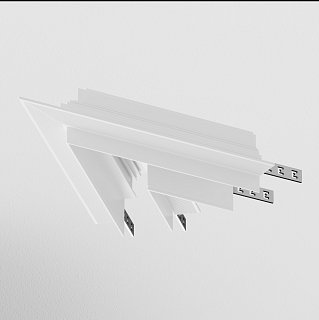 Угол-соединитель 45° Gravity встраиваемый белый