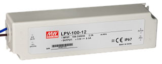 Блок питания Mean Well, герметичный, LPV-100-12, в пластиковом корпусе