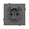 Механизм розетки с USB зарядкой SCT-TENDO-MUAA-SFPL-GR (230V, 16A) (Arlight, -)