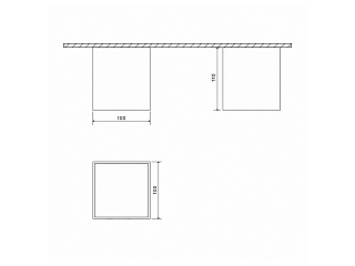 Светильник светодиодный потолочный накладной , серия GW, Черный, 10Вт, IP20, Теплый белый (3000К), GW-8601-10-BL-WW