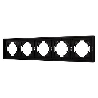 Рамка пластиковая FRM-TENDO-PL-5-BK (Arlight, -)