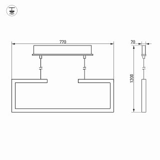 Светильник SP-MARQUO-S770x70-20W Warm3000 (BK, 120 deg) (Arlight, IP20 Металл, 3 года)