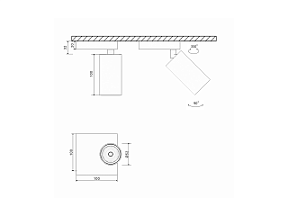 Крепление сменное М11 для светильников MINI VILLY, настенное поворотное накладное, цвет Белый, MINI-VL-M11-WH