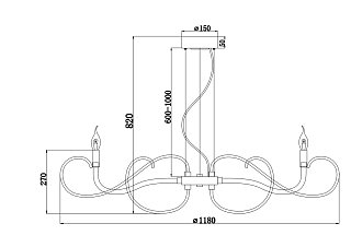 Люстра Atlanta E14х9