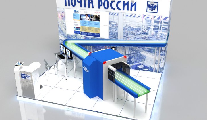 Макет стенда со светодиодной подсветкой