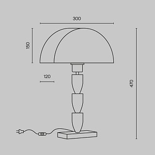 Настольный светильник Prima E27х1 60Вт
