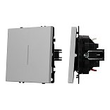 Механизм выключателя одноклавишный проходной LED SWT-NOBE-MKP1-SFPL-L-IS (230V, 10A) (Arlight, Никель)