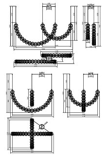 Подвесной светильник Golden Cage 3000К 107Вт