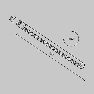 Светильник Points для системы освещения Shelf 3000К 12Вт 24°