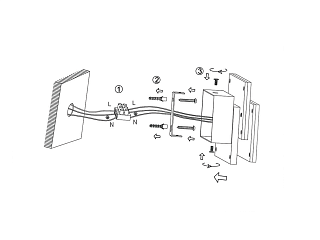 Светильник настенный GW черный, 3000K, GW-6809-12-BL-WW