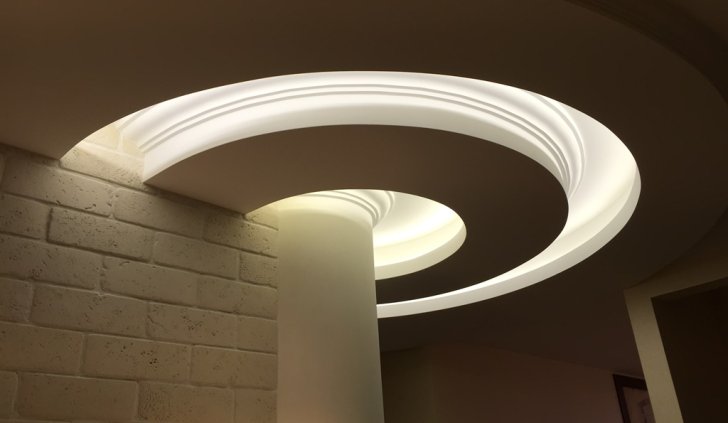 Светодиодная подсветка многоуровневого потолка