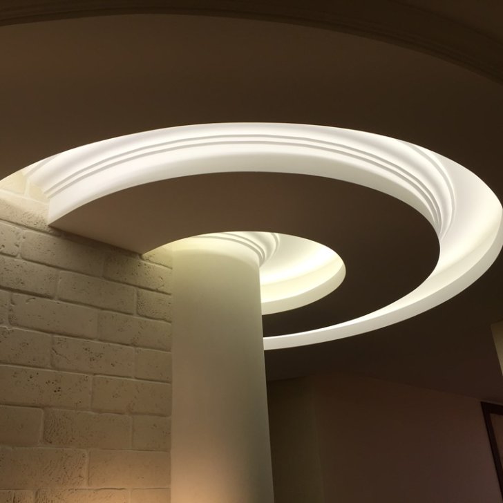 Светодиодная подсветка многоуровневого потолка