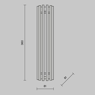Настенный светильник (бра) Sonata 3000К 12Вт